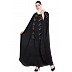 Designer Kaftan abaya with Handwork- Black